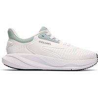 Clarks Women's Pace Move White Trainers, Walking | Size: 6.5-Standard Fit