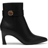 Clarks Women's Tammitha Nora Black Leather Ankle Boots | Size: 4.5-Standard Fit