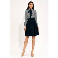 Love Lace Women's Expandable High Waist Belt Skirt for Work in Black | Size: 36