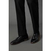 Burton Men's Black Smart Tassel Penny Loafers | Size: 8