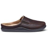 Hotter Men's 'Slide' Slippers in Dark Brown | Size: 9