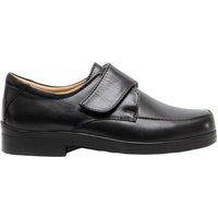 Roamers Men's Extra Wide Fitting Touch Fastening Casual Shoes in Black | Size: 7
