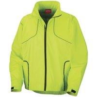 Spiro Men's Sports Crosslite Trail & Track Jacket (Waterproof, Windproof & Breathable) in Light Green | Size: Large