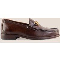 Oswin Hyde Men's Samuel Horsebit Leather Loafer in Brown | Size: 11