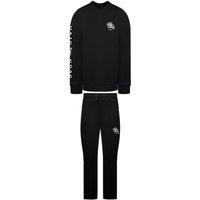 Born Rich Men's Elvan Crew Black Tracksuit | Size: XL