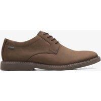 Clarks Men's Atticus LT Lo GORE-TEX Dark Brown Nubuck Derby Shoes | Size: 7-Standard Fit