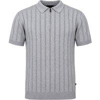 Bench Men's Tessio Light Grey Polo Shirt | Size: Large