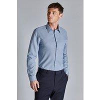Ted Baker Men's Slim Fit Geo Diamond Shirt in Blue | Size: 16 inches