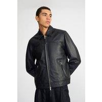 Bolongaro Trevor Men's Real Leather Ralph Western Jacket In Black | Size: Large