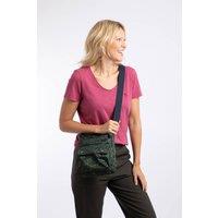 Weird Fish Women's Kait Printed Cross Body Bag in Dark Green