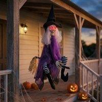 Garden Greatness Hanging Animated Kicking Witch Halloween Decor | Size: 1 Pack