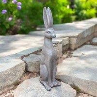 Minster Stylish Living Ltd 108cm Rabbit Statue for Indoor or Outdoor Display - MGO in Grey