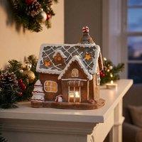 Garden Greatness Light Up Gingerbread House Ornament | Size: 1 Pack