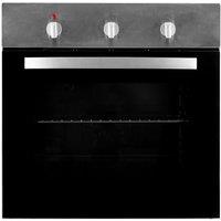 SIA Single Electric Fan Oven In Stainless Steel With Timer - FSO59SS in Silver