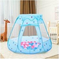Living and Home Pop Up Dreamy Play Blue Tent Ball Pit