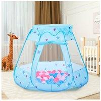 H&O Direct Pop Up Dreamy Play Tent Ball Pit in Blue