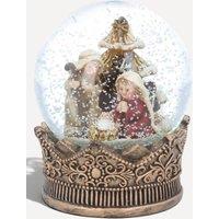 Stella Graham Nativity Snow Globe with Gold Crown