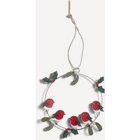 shoeless . Robin Wreath Metal Christmas Tree Decoration