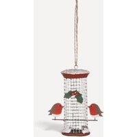 shoeless . Robins on Bird Feeder Christmas Tree Decoration