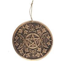 KDMD Bronze Terracotta Triple moon plaque