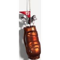 Sass & Belle Golf Club Set Hanging Decoration glass bronze Christmas ornament