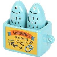 Something Different Sardine Salt & Pepper Shakers in Light Blue
