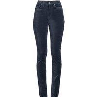 Lands' End Women's Plus Slim Leg Velvet Jeans, High Waisted in Dark Grey | Size: 26