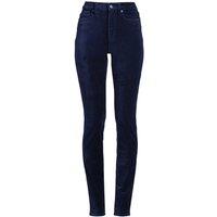 Lands' End Women's Plus Slim Leg Velvet Jeans, High Waisted in Navy | Size: 22