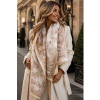Lemon Daisy Accessories Women's Isabel Winter Shawl Scarf in Beige