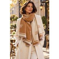 Lemon Daisy Accessories Women's Leonie Wrap Scarf Shawl in Beige