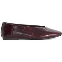 Dune London Women's 'Hobby' Ballet Pumps in Burgundy | Size: 7