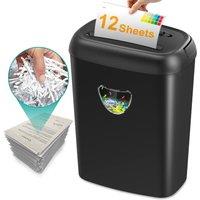 Rolipo 14 Sheet Cross Cut Paper Shredder With 6.6 Gallon Bin P-4 in Black