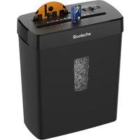 Rolipo 10 Sheet Cross Cut Paper Shredder With 3.43 Gallon Bin P-4 in Black