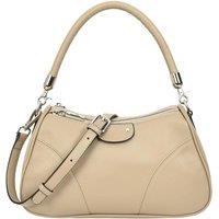 House of Leather Women's Womens Real Leather Handbag Cross body Shoulder Organiser with Adjustable Strap Darla Mint in Taupe | Size: Medium