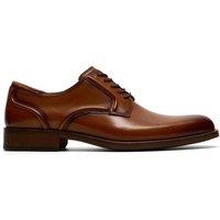 Clarks Men's Craft Remi Lace Tan Leather Derby Shoes, Lace Up in Brown | Size: 6.5-Standard Fit