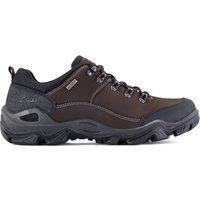 Clarks Men's Winsham Lace Waterproof Brown Leather Trainers, Lace Up | Size: 7-Wide Fit