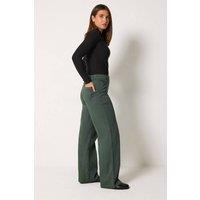 Long Tall Sally Women's Tall Cargo Wide Leg Trousers in Green | Size: 20L