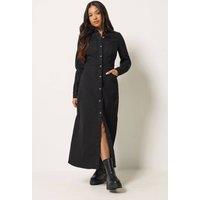 PixieGirl Women's Petite Denim Maxi Dress in Black | Size: 8