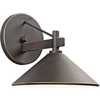 Netlighting Ripley Small Wall Lantern Old Bronze IP44 in Brown