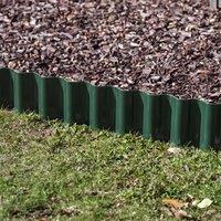 Primrose Galvanised Lawn Edging Rolls for Reducing Garden Edge Weeds in Green | Size: 20 Pack