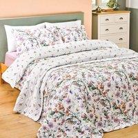 mysmartbuy Leora Duvet Set in Super King, Reversible Floral Print, Cotton Rich | Size: Super King