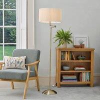 mysmartbuy Swing Arm Floor Lamp in Antique Brass with Adjustable LED Light