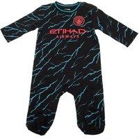 Manchester City FC 2023 2024 Sleepsuit in Jet Black | Size: 0-3 m