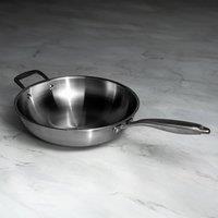 Prochef 'John & Lisa Signature' 30cm Stainless Steel Induction Wok in Silver