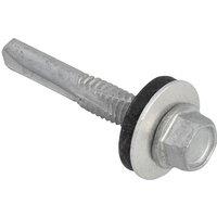 Forgefix Techfast Hex Head Roofing Screw Self-Drill Heavy Section 5.5 X 35Mm in Silver