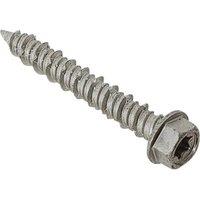 Forgefix Techfast Masonry Screw Torx Compatible Hex 6.3 X 57Mm (Box 100) in Silver