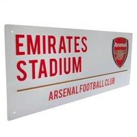 Arsenal FC Street Sign in White
