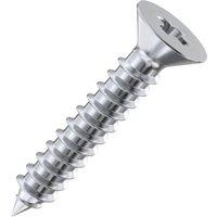 Picardy Pozi Countersunk Zinc Plated Screw (Pack Of 200) 1 x 6 in Silver