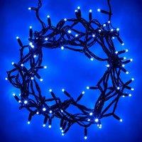 SPOT ON DEALZ 100 LED Xmas Garden Tree Lights 8 Function G-0194 Blue White/Static in White