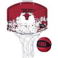 Chicago Bulls Paint Splatter Mini Basketball Hoop Set in Dark Red
